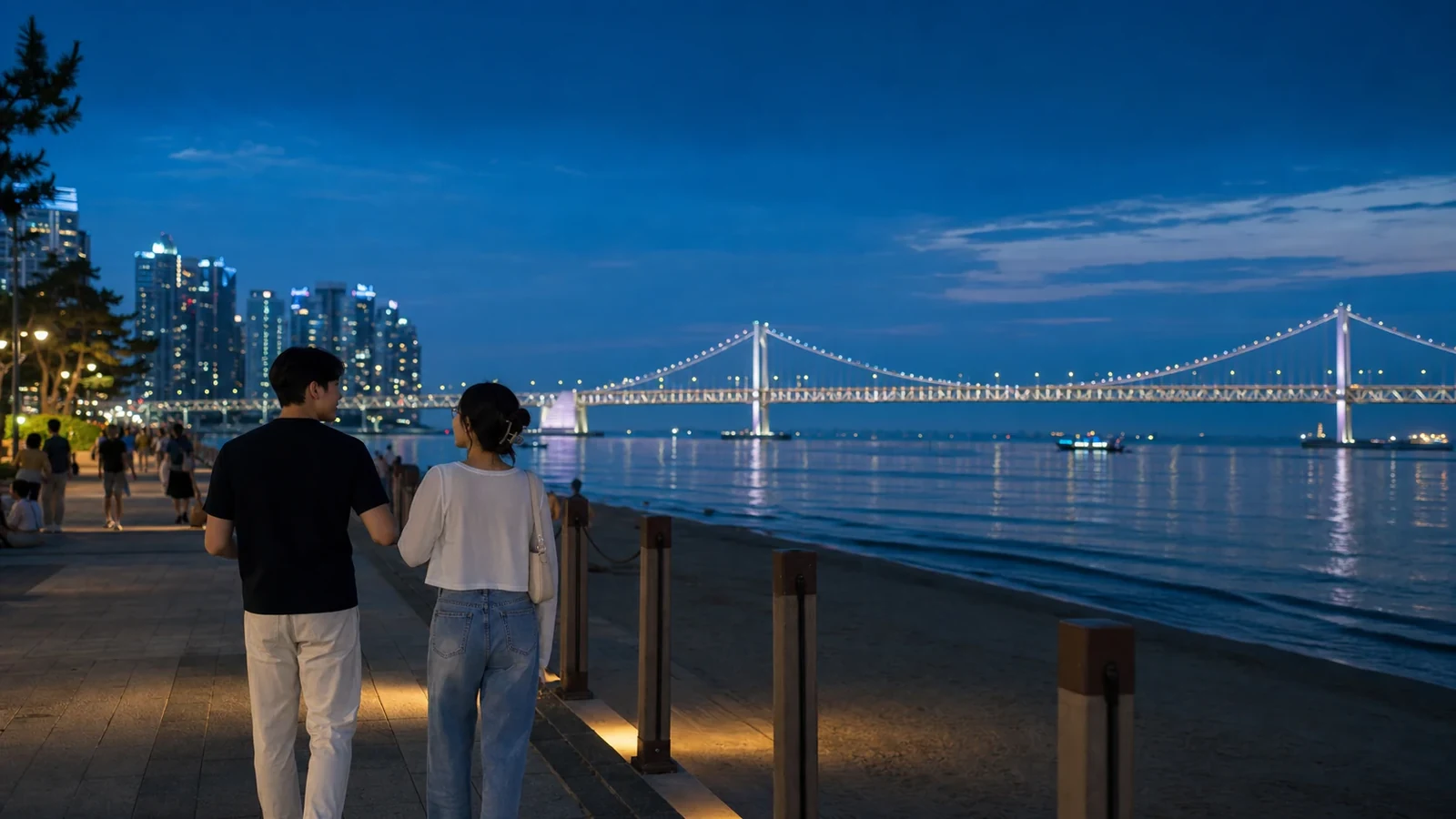 부산 여름 야간 데이트 코스 3곳, 광안리·해운대·다대포 비교