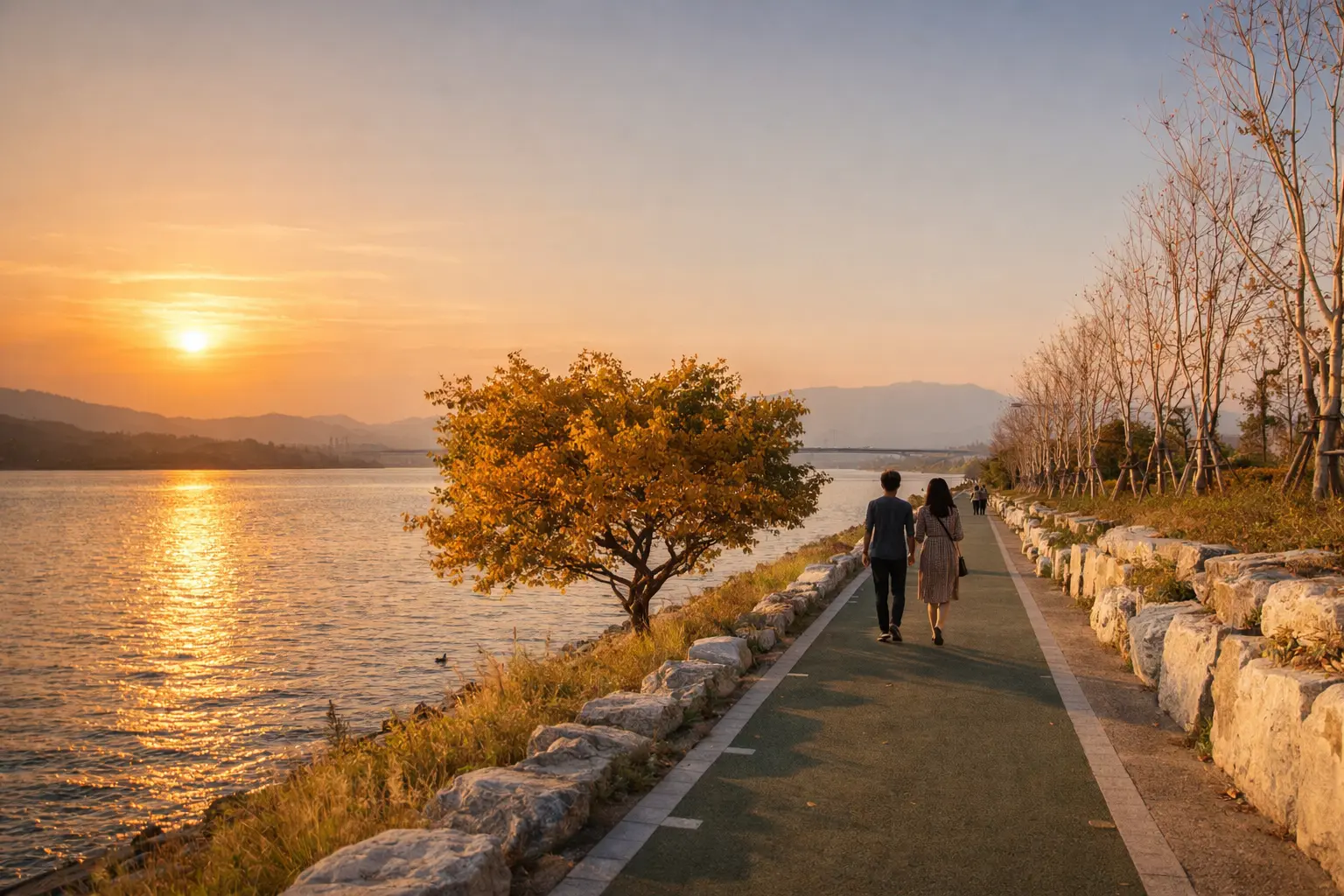 부산 하단 강변 산책 데이트 코스 추천, 조용한 감성 데이트 명소